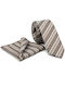 Legend Accessories Men's Tie Set Printed Beige