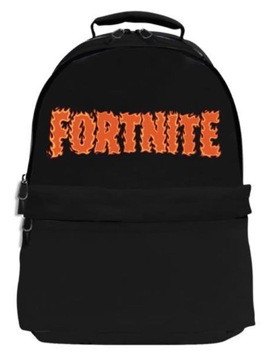 Bagtrotter Fortnite Σχολική Τσάντα Πλάτης Δημοτικού σε Μαύρο χρώμα