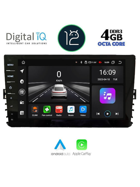 Digital IQ Sistem Audio Auto pentru Volkswagen Polo / T-Cross / T-Roc 2017> cu Clima (WiFi/GPS) cu Ecran Tactil 9"