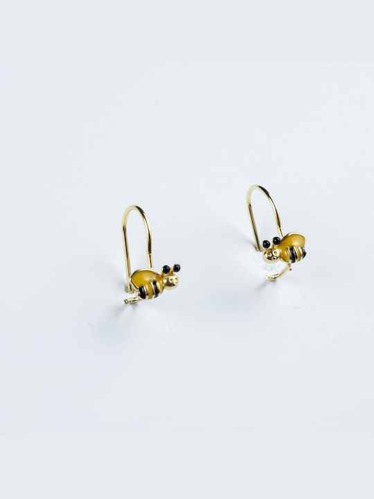 Gold Plated Silver Pendants Kids Earrings