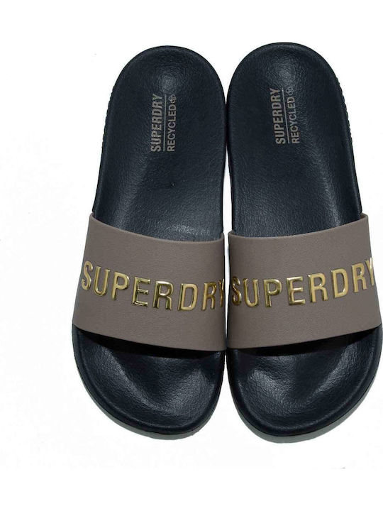 Superdry D3 Sdcd Code Logo Vegan Pool Slide Ανδ...