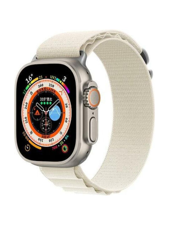 Devia Λουράκι Υφασμάτινο Λευκό (Apple Watch 38/40/41mm)