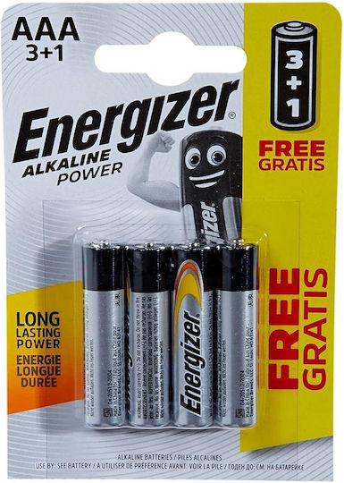 Energizer Alkaline Batterien AAA 1.5V 4Stück