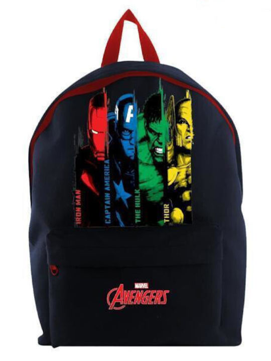 Bagtrotter Avengers School Bag Backpack Junior High-High School Black