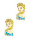 Frozen Hypoallergenic Kids Earrings Studs Made of 9K Gold