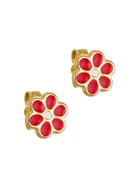 Gold Studs Kids Earrings 14K