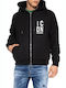 Black Hoodie Cardigan