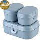 Koziol Pascal Ready Mini Пластмасово детско сетче за храна Flower Blue