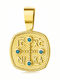 Chrilia Pendant Kids Talisman Konstantinato made of Gold 9K ME2256