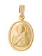 Pendant Kids Talisman with Virgin Mary from Gold 9K P453AV1