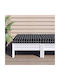 vidaXL Waterproof Pallet Bench Cushion Black 60x60cm.