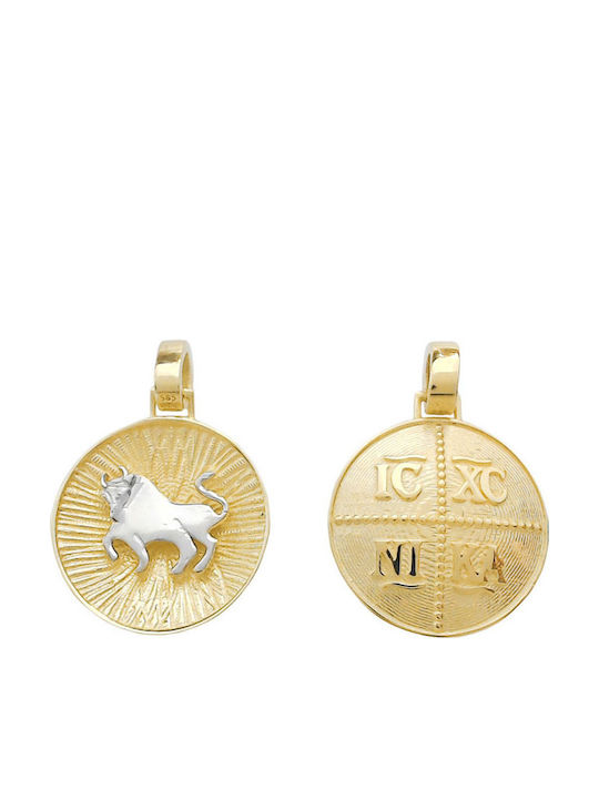 Anhänger Kinder Amulett Beidseitig aus Gold 14K