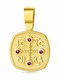 Chrilia Pendant Kids Talisman Konstantinato made of Gold 9K ME2257