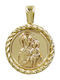 Roloi Kaliamanis Pendant Kids Talisman with the Virgin Mary made of Gold 14K PM1219