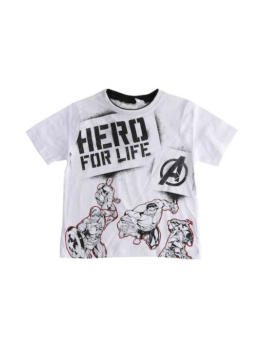 Marvel Tricou pentru copii Alb