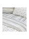 Lino Home Agne Pillowcase Set with Envelope Cover Grey 50x70cm.