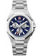 Swiss Alpine Military by Grovana Ανδρικό Ρολόι 42mm Χρονογράφος Μπαταρίας με Ασημί Μεταλλικό Μπρασελέ