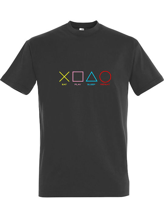 kirikoko Eat Sleap Play Repeat Playstation T-sh...