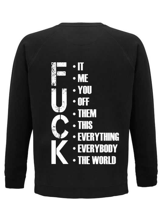 Fuck Sweatshirt Black