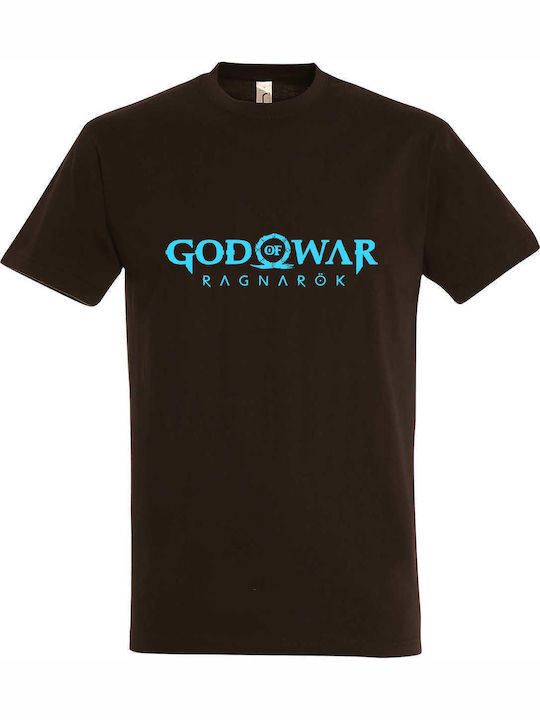 GOD T-shirt Braun Baumwolle