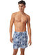 Tropical Men's Swimwear Shorts Blue