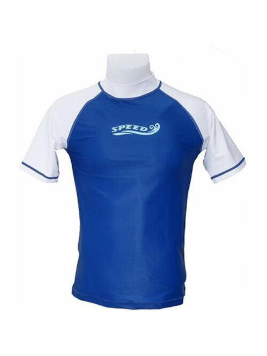 Speed Kinder Badeanzug UV-Schutz (UV) Shirt Blau