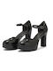 Tamaris Black Heels 1-