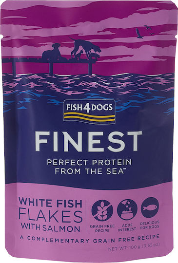 Fish4Dogs Υγρή Τροφή Σκύλων σε Φακελάκι με Ψάρι 100gr