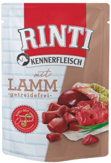 Rinti Wet Food Dogs in Pouches Diet with Lamb and Meat 400gr