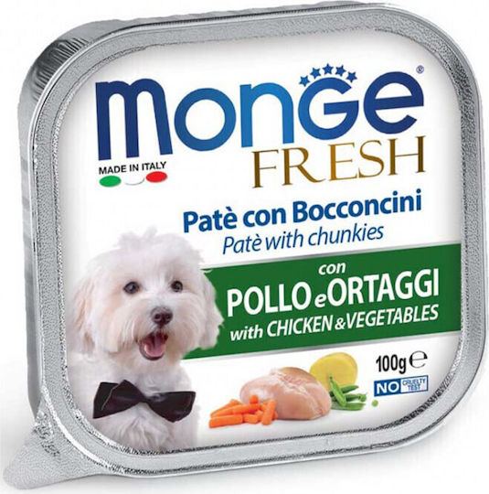 Monge Nassfutter Hunde in Dose mit Huhn ohne Getreide 100gr