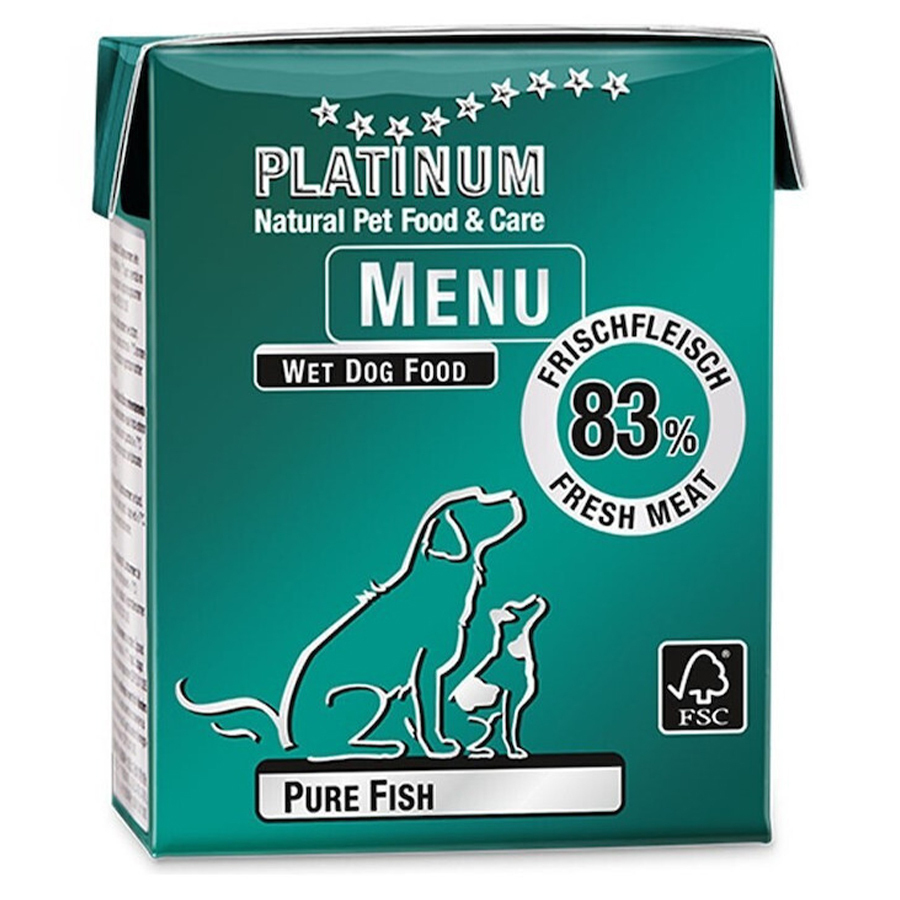 Platinum Pet Food & Care MENU Υγρή Τροφή Σκύλου με Ψάρι σε Φακελάκι