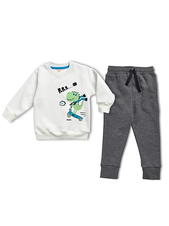 Reflex Kids Sweatpants Set White 2pcs