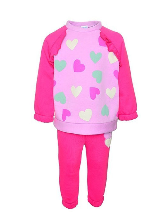 All Stars Kids Sweatpants Set Pink 2pcs