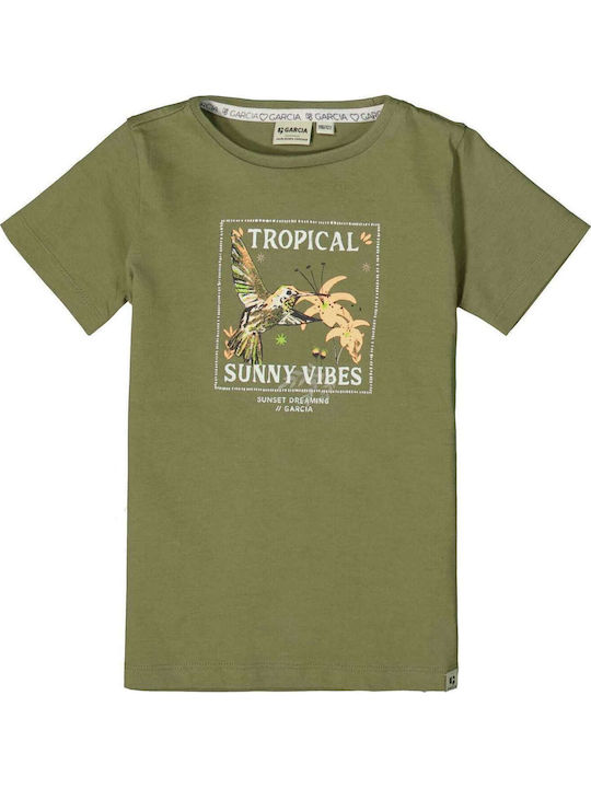 Παιδικό T-shirt Χακί