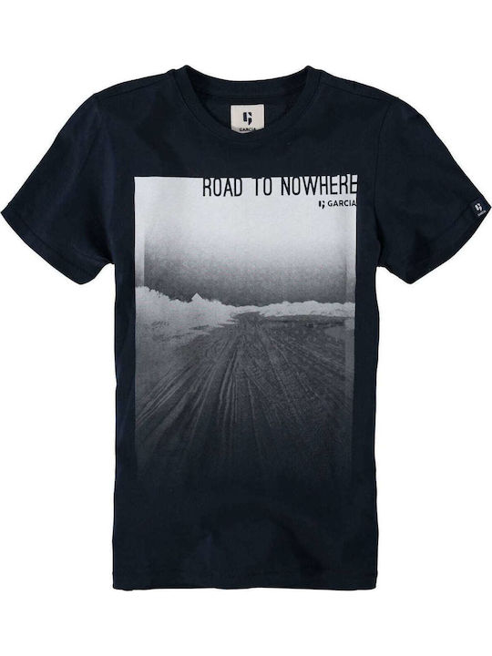Garcia Jeans Παιδικό T-shirt Navy Μπλε