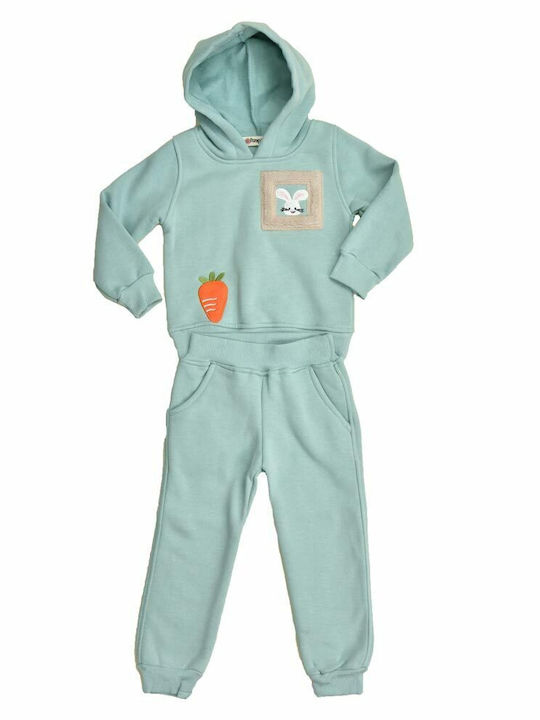 Potre Kids Sweatpants Set Green 2pcs