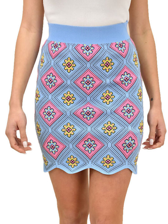 Potre Mini Skirt Floral Blue