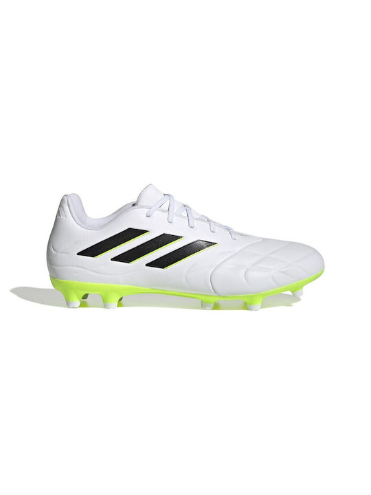 Adidas FG Χαμηλά Ποδοσφαιρικά Παπούτσια με Τάπες Λευκά
