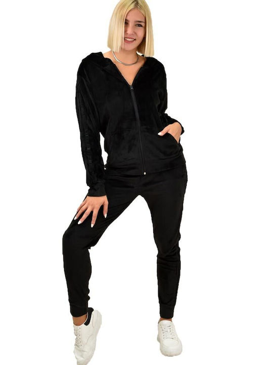 Potre Set Women's Sweatpants Black Velvet