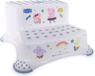 Lorelli Double Kids Step Stool Piggy Nordic White