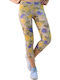 Potre Women's Capri Legging Yellow