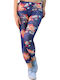 Potre Frauen Lang Leggings Blau