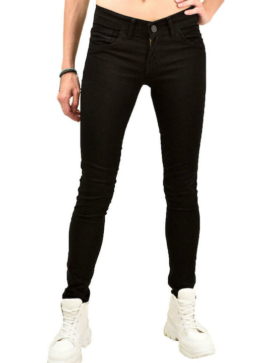 Potre Blugi pentru femei cu croială skinny Negru