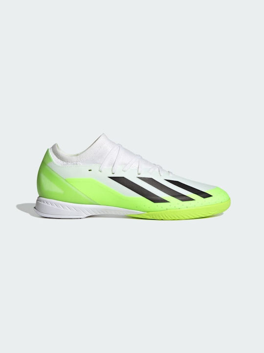 Adidas Crazyfast.3 IN Χαμηλά Ποδοσφαιρικά Παπούτσια Σάλας Λευκά