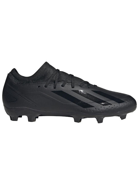 Adidas Crazyfast.3 FG Χαμηλά Ποδοσφαιρικά Παπούτσια με Τάπες Μαύρα