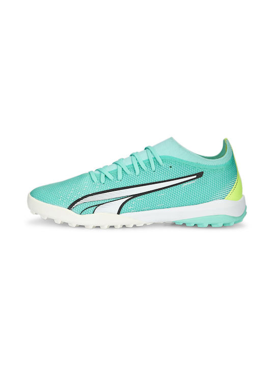 Puma Ultra Match TT Low Football Shoes with Molded Cleats Turquoise