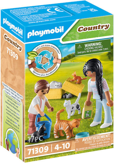 Playmobil Land Familie mit Kätzchen für 4-10 Jahre