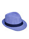 A&K Kids' Hat Fedora Fabric Light Blue