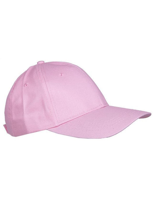 Παιδικό Καπέλο Jockey Υφασμάτινο Ροζ
