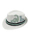 Kids' Hat Fedora Straw White